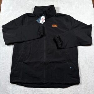 Cutter & Buck Charter Eco Full‎ Zip Jacket Mens Medium Black NCAA USC Trojans